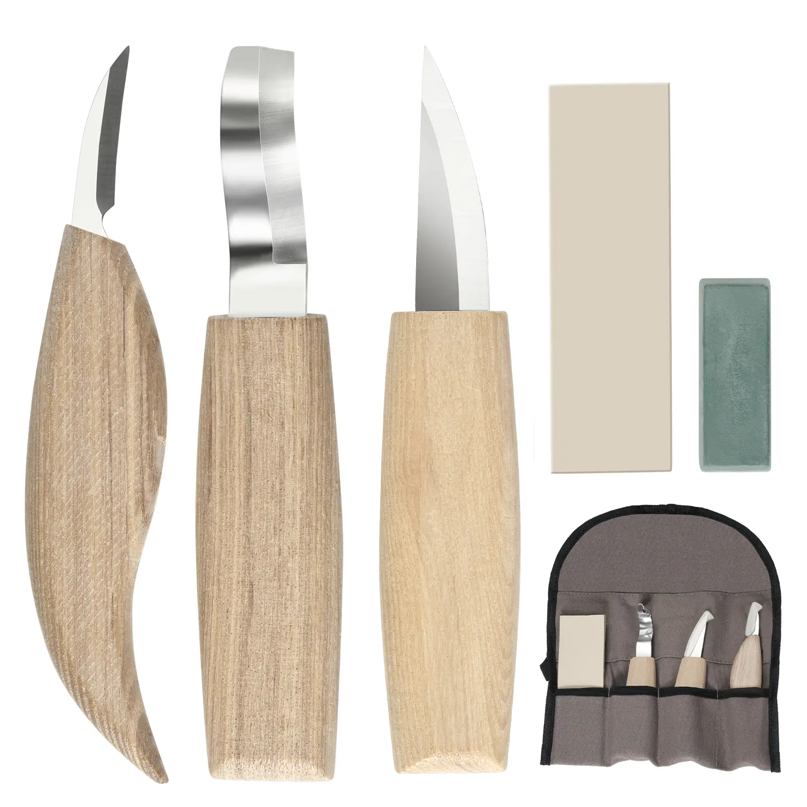 Wood Carving Tool Set with Carving Hook Knife, Wood Whittling Knife, Detail Carving Knife, Whittling Kit for Kids Adults Woodworking DIY Woodworking Tools Hand Tools