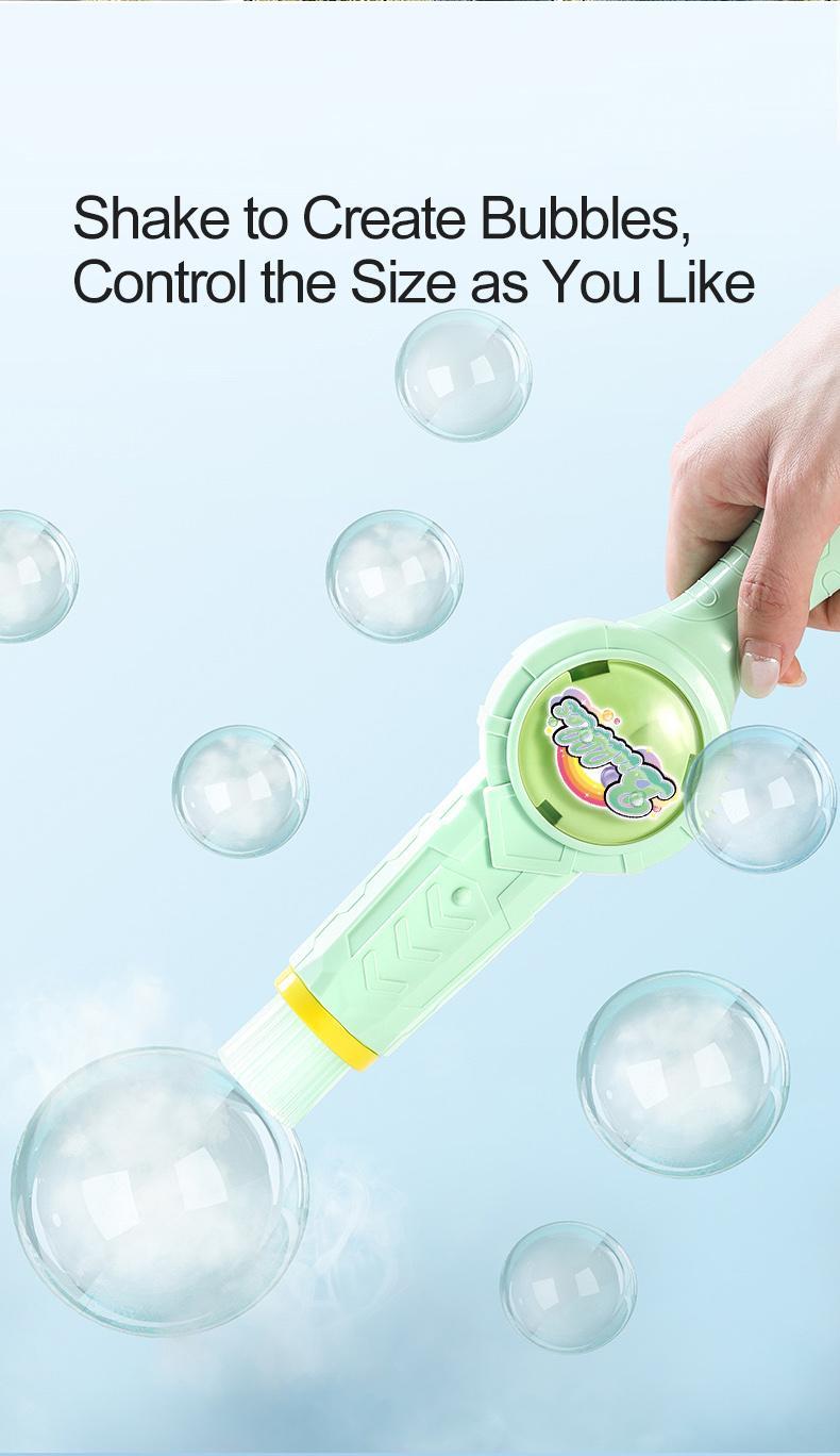 New Fog Bubble Machine with Paddles – Smoke Bubble Wand, Bounceable Bubbles Like Ping Pong, Lights & Music, Fun Outdoor Toy for Kids, Gift for Boys & Girls summerwins