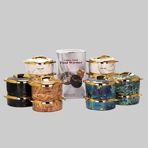 3Pcs Set Golden Touch Food Warmer Insulated Stainless Steel Container Hot/Cold