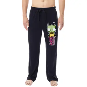 Invader ZIM Men's Gir Title Logo Sleep Lounge Pajama Pants For Adults