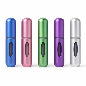 Portable Perfume Atomizer 5ml – Refillable Travel Spray Bottle – 5 Pack