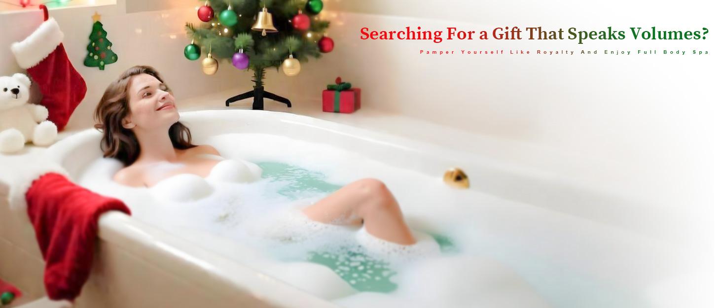 Perfect Gift for Mom,TK Exclusive Spa Magic Multicolor LED Experience 49in/44in Portable Spa Bubble Bath Massager Full Body Waterproof Mat for Bathtub 6-Speed Bubbles Remote Control Non-Slip Suction Cups for Home Relaxation