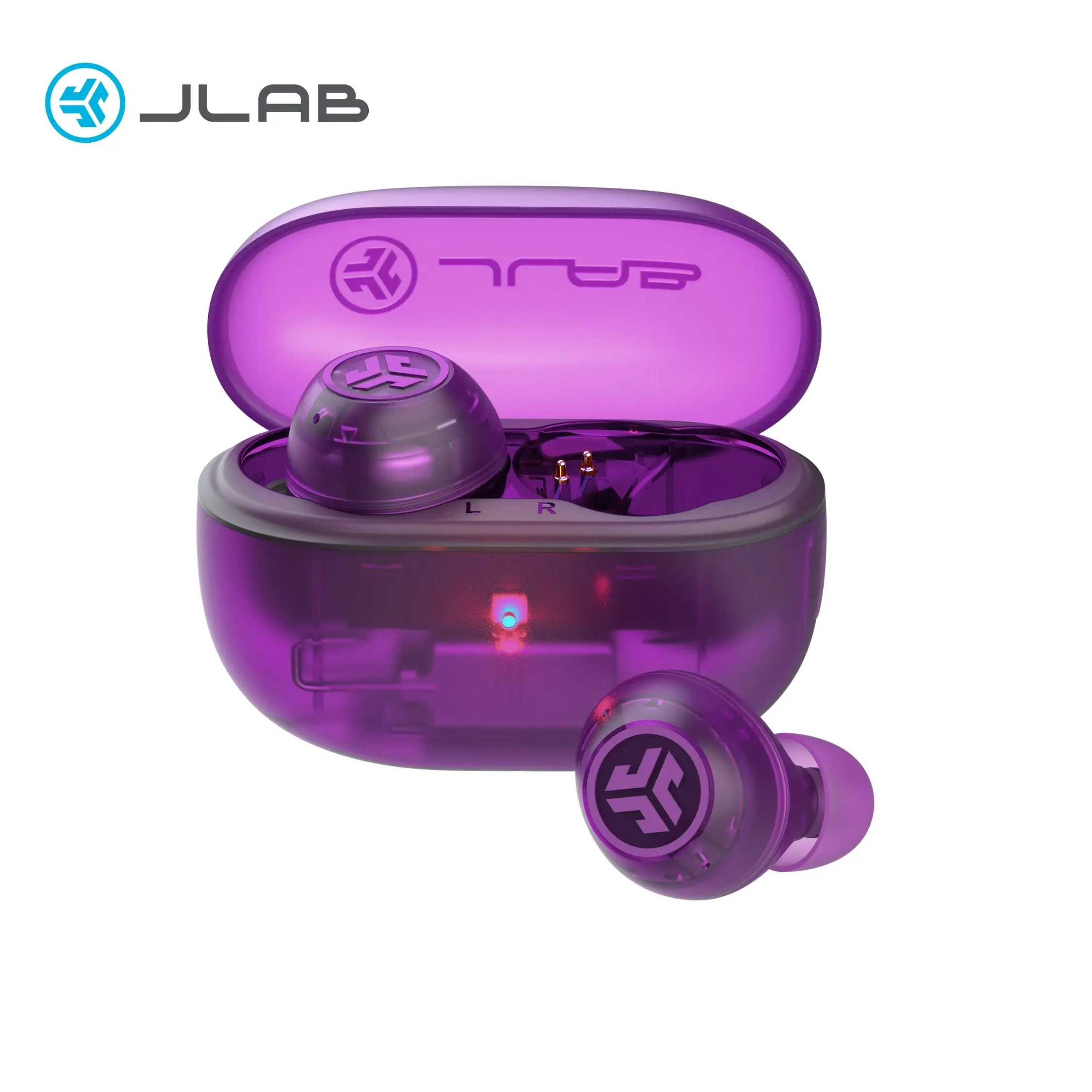 GO POP ANC Earbuds, Bluetooth 5.3, 24+ Hr Playtime, Noise Cancelling, Android/iOS, Customizable Sound, IP55 Sweat & Splashproof, 10mm Driver by JLab