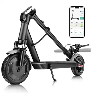 Dual Suspension 10 Inch Big Tire Electric Scooter  Motor 36V 10.4Ah Lithium Battery for 22 Miles Range Drum + E-Brake Dual Adjustable Speed Modes, 120KG Load Capacity app control school scooter