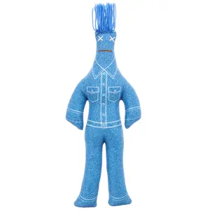 Dammit Dolls The Denim Doll - Tacky Fashion Memeable Stress Relief Toy - Canadian Tuxedo, Jeans Inspired - Cuddly & Whackable