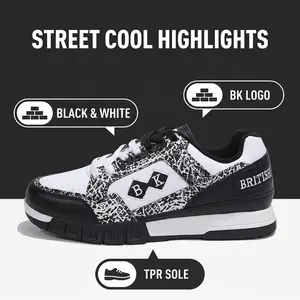 KINGS SL Series Black and White and Elephant Sneakers for Men, Casual Shoes Footwear with BK Logo, Comfortable Sole Training Runner, Gift for Men  Athletic Trainer Running