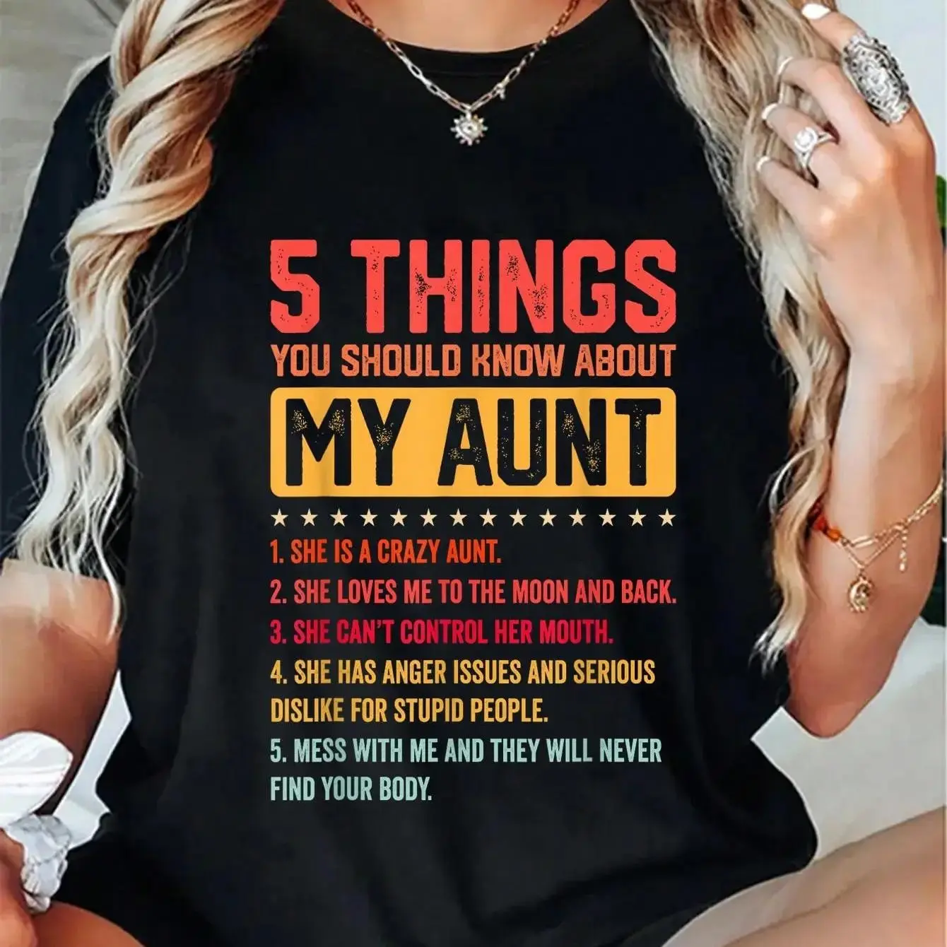 5 Things You Should Know About My Auntie Funny Aunt T-Shirt