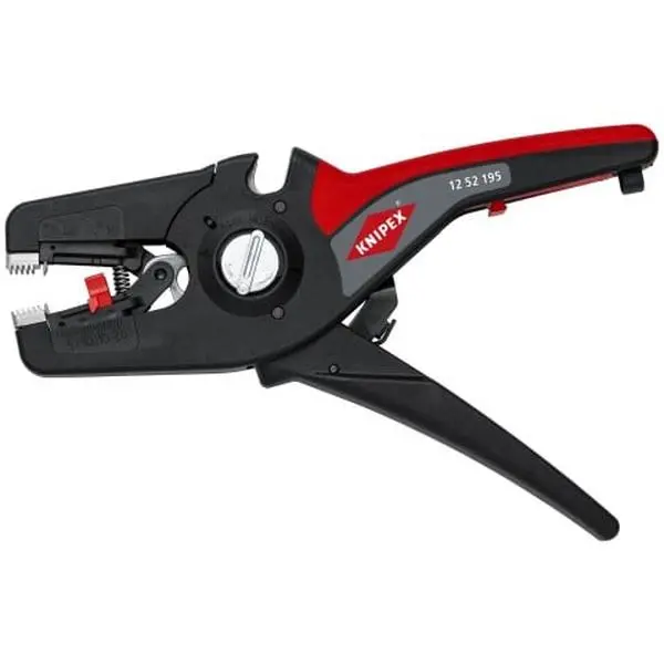 KNIPEX (12 52 195) PreciStrip16 Automatic Wire Stripper, 6-28 AWG Wire Stripping Tool, Professional Hand Tool for Electrical Work, Hand Tools