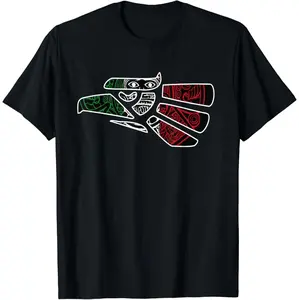 100 Percent Cotton Mexican Aztec Calendar And Eagle Graphic T-Shirt Made In Mexico
