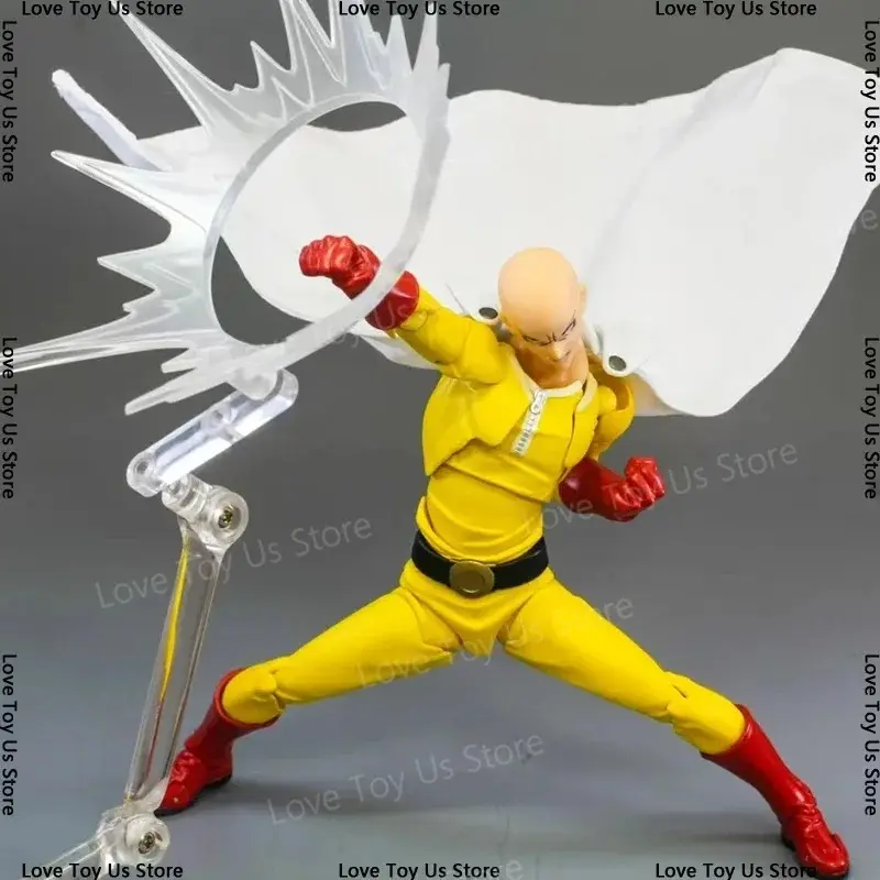 Amazing Yamaguchi Revoltech Saitama Action Figure - One Punch-Man Pvc Statue by Kaiyodo - Anime Model Collectible Gift