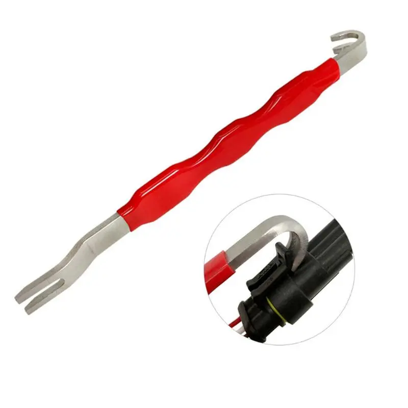 Red Automotive Electrical Terminal Connector Separator Remover Tool, Automotive Maintenance Tool for Most Vehicle Electrical System Disconnections (1Pc), Automotive Maintenance Tools