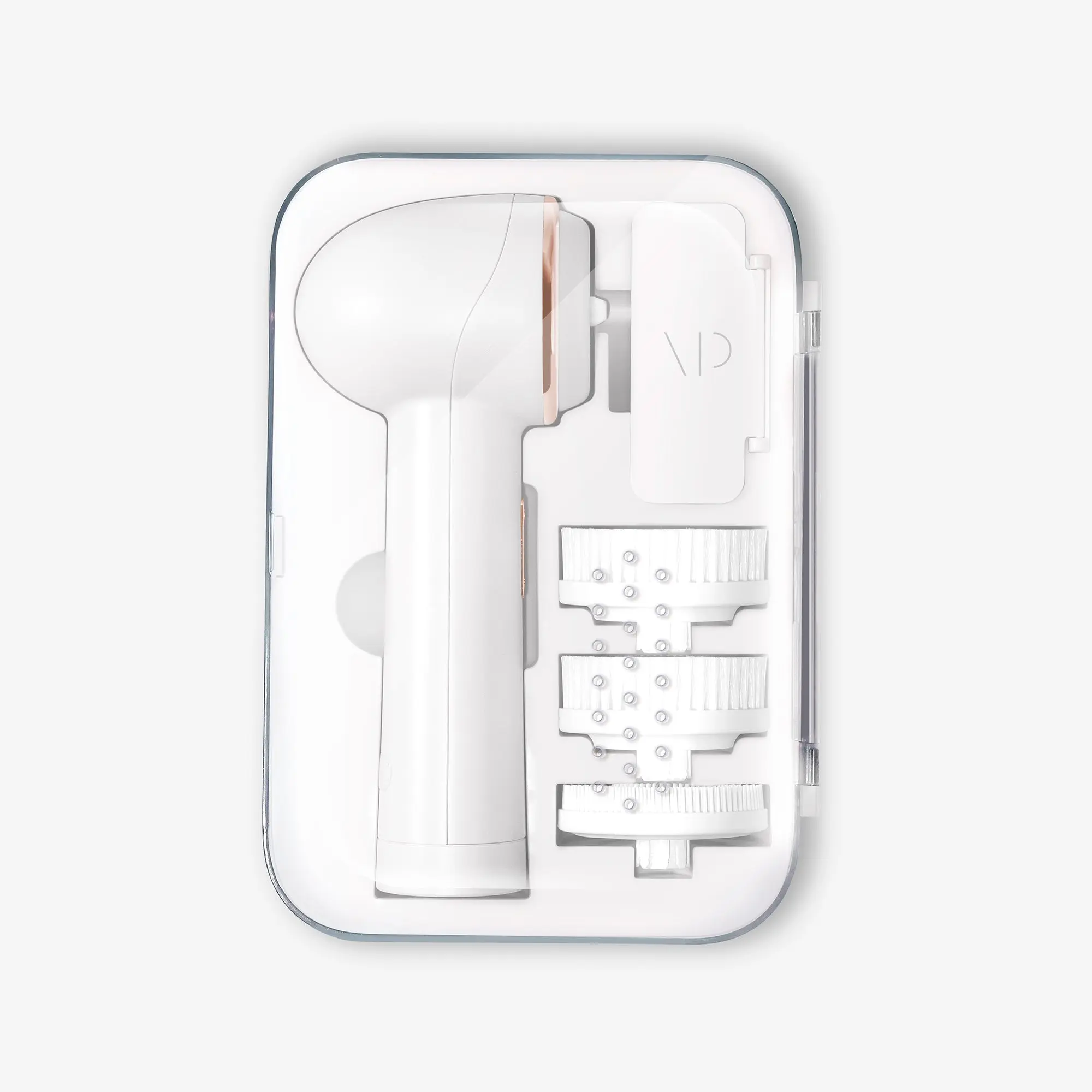 Vanity Planet Raedia 2.0 Dual-Speed Facial Spin Brush - 4 Interchangeable Heads (Cleansing, Exfoliating, Silicone, Body), Gentle Daily Care for Sensitive Skin, Travel-Friendly Storage Case, Handle, Portable Vibration Skin Care Devices, Beauty Products, Fa