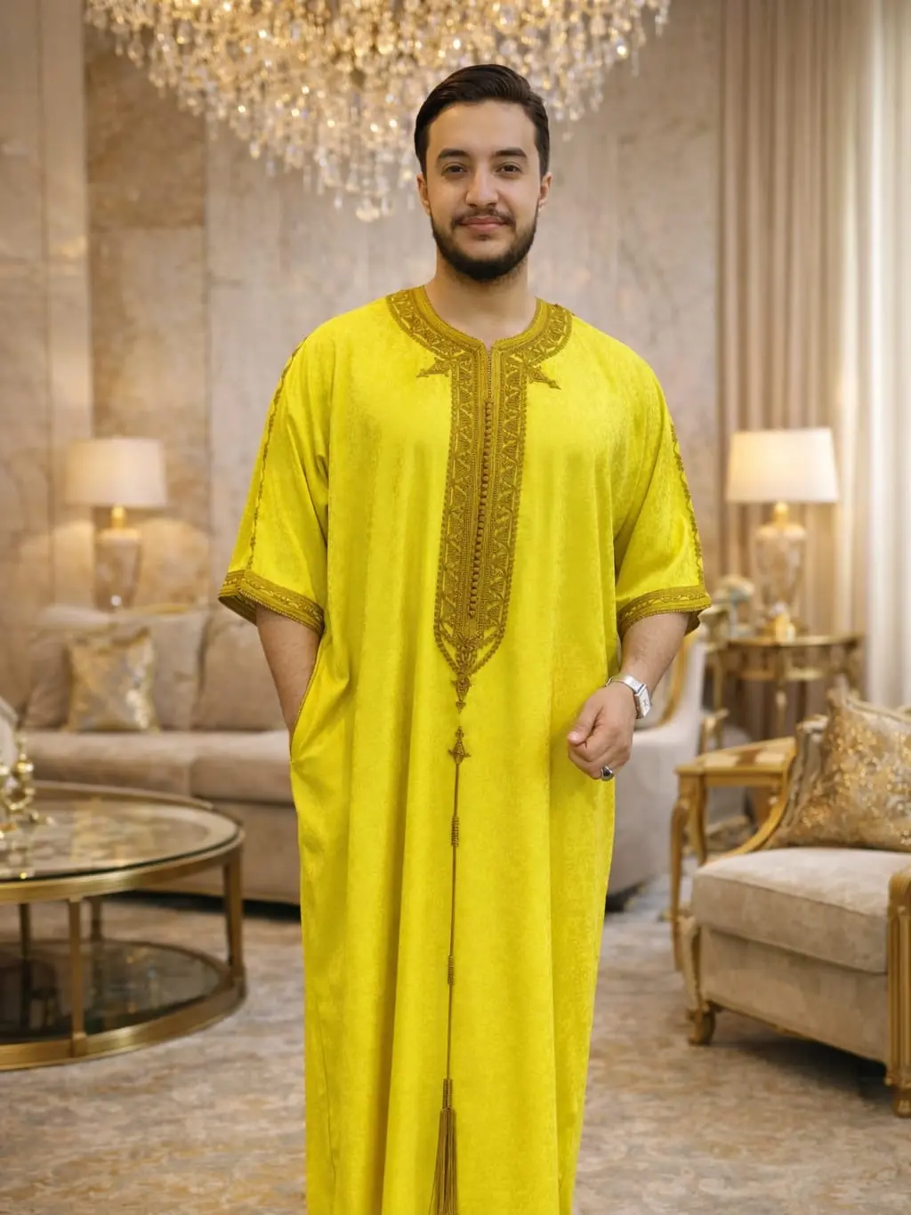 Elegant Men's Moroccan Djellaba & Kaftan - Perfect for Weddings - Wedding  Jabador - Kaftan for Men - Traditional Wedding Attire - dress - TikTok Shop