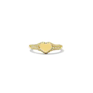 Sparkly heart ring
