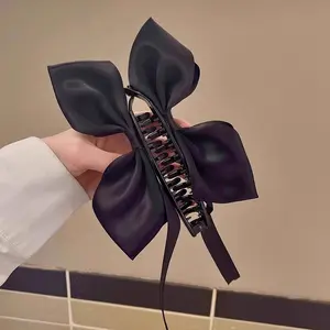Ballet-Inspired Satin Bow Hair Clip – Sweet Cat Ears for a Princess-Like Vibe
