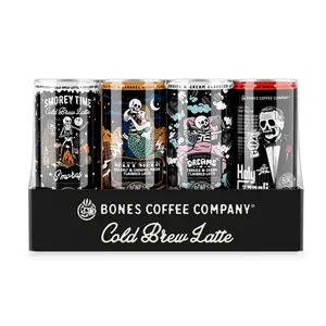Bones Coffee Company | Latte Lineup Variety Pack 3.0 12 Pack Ready to Drink Cold Brew Latte