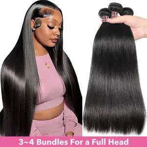 Uwigs Straight/Body Wave Hair Bundles Raw Hair Bundles 1 3 4 Bundles Quick Weave Extensions Human Hair Bundles 100g/piece SpringFresh