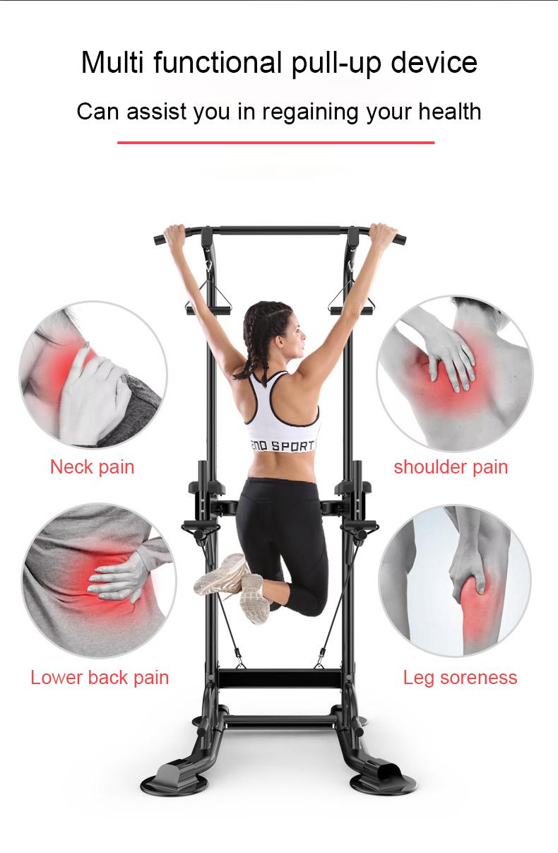 multi-functional Power Tower Pull Up Bar & Dip Station | Multi-Function Strength Training Home Gym Equipment | Adjustable Height for Full Body Workout | 450LBS Capacity