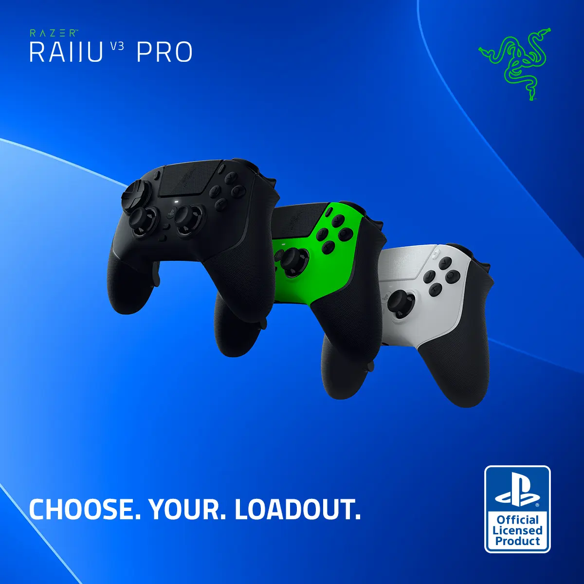 Razer Raiju V3 Pro - Wireless Gaming Controller for PlayStation 5 & PC