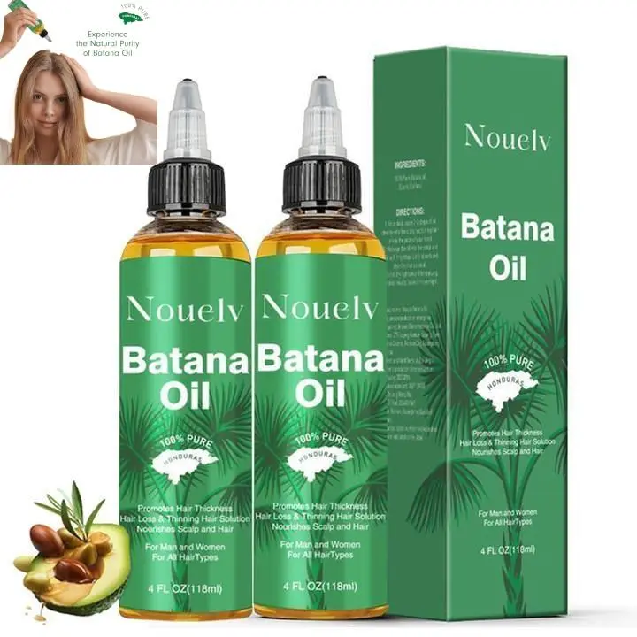 100% Pure Raw Batana Oil for Hair Growth, a Nourishing Haircare Product for Smoothing Frizz and Split Ends, Original Formula for Daily Styling and Volume, Hair Growth Products, Batana Hair Oil