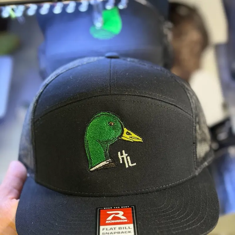 Mallard Drake Black 7-Panel Richardson