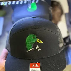 Mallard Drake Black 7-Panel Richardson