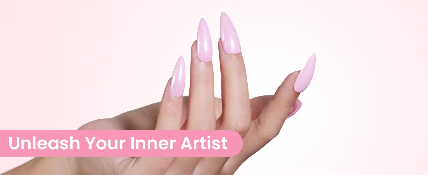 Beetles Tipex Instant Apex Nail Extension Tips Kit Coffin/Stilettol Shape Thick Acrylic Nail Flat Nails Manicure Gel press ons Nail Art DIY Nails Art #TikTokShopBacktoSchool