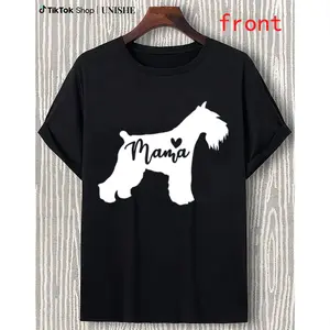 100% Cotton Giant Schnauzer Mom T-Shirt – Perfect for Dog Lovers
