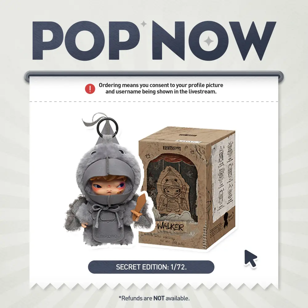 [POP NOW] POP MART Hirono Mist-Walker Series - Plush Doll Pendant Blind Box, Keychain, Mystery Gift