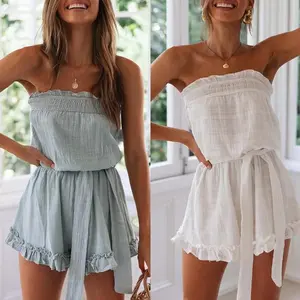 /new strapless waistband jumpsuit, comfortable and casual style Bohemian Boho Fashion Womenswear