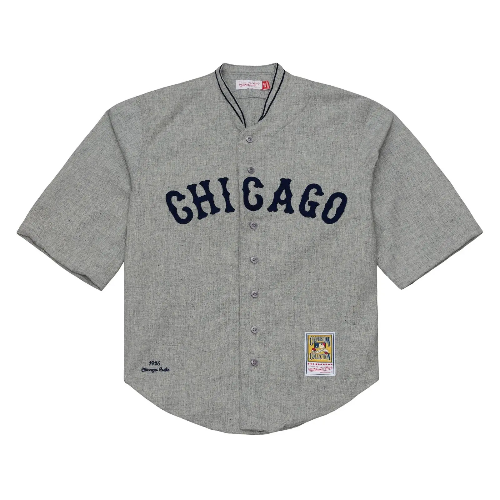 Chicago Cubs 1926 Gray Authentic Baseball Jersey, Game Wear with Authentic Look & Graphic Print, Mitchell & Ness