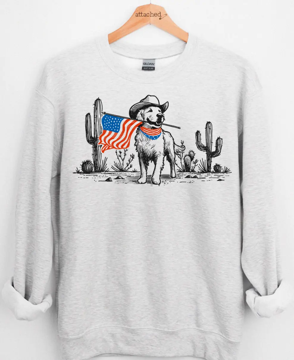 'Merica Dog Graphic Top