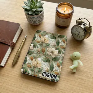 Elegant Stained Glass Floral Vine Design Custom Kindle Case