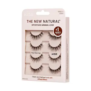 KISS The New Natural Lash 4-Pair Multipack  - Pearl Earring