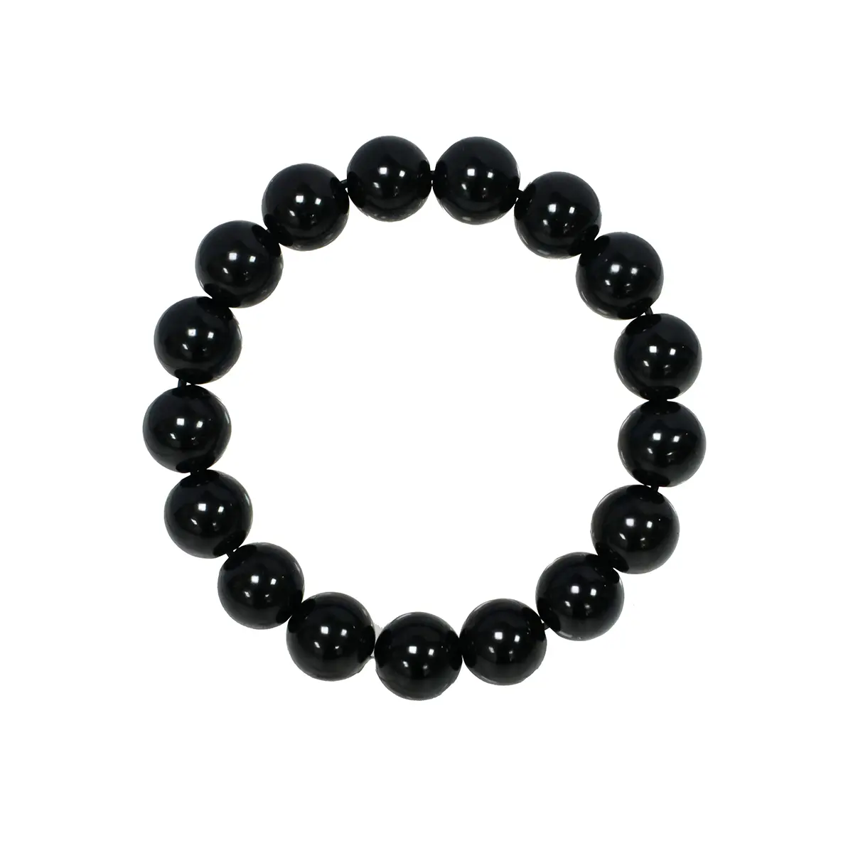 Obsidian Protection Black Beads, Stone Bracelets & Bead Bracelets for DIY Beading, Jewelry Making - Chinese Feng Shui Taoist Energy Accessory