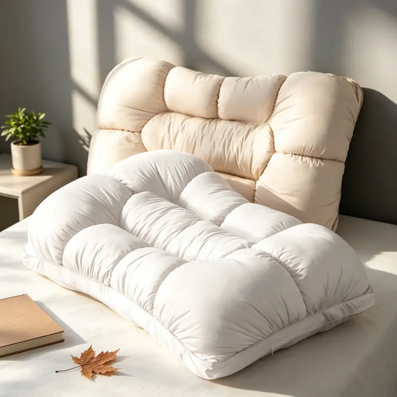 Cooling Bed Pillow for Adults, Quilted Cool‑Touch Surface Cloud‑Like Fluffy Sleeping Pillow, Soft Support Bed Pillow for Side & Back Sleepers, All‑Season Bedroom Pillow