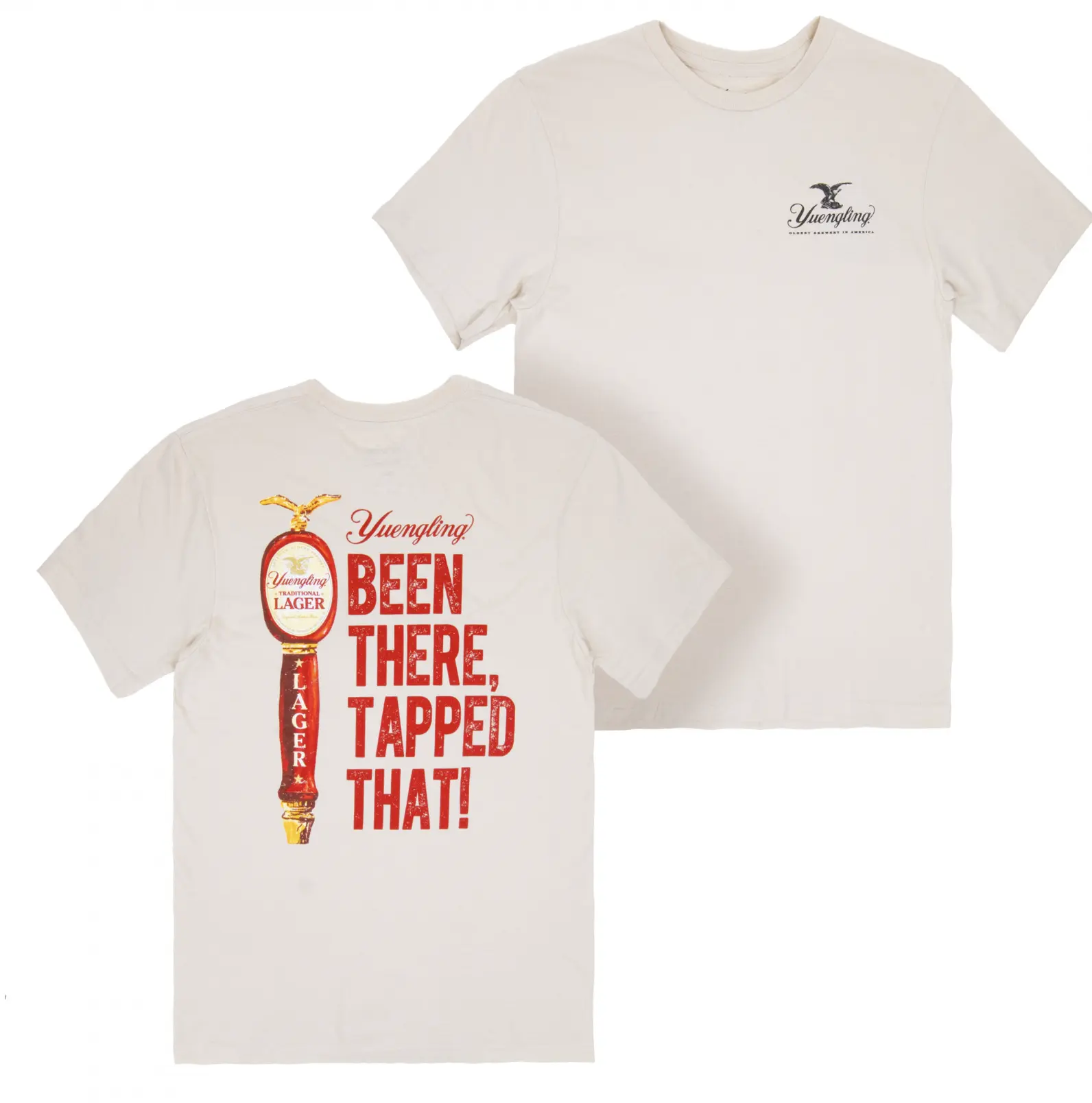 Yuengling Been There, Tapped That! Front and Back Print T-Shirt 2 Sides, America’s Oldest Brewery Front and Back Print T-Shirt, Shirt For Yuengling Fans