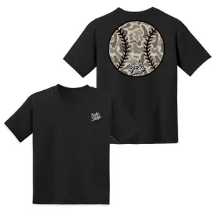 Camo Baseball Baller Youth and Adult T-Shirt, 2-sided Design, Baseball Shirt, Youth Clothes, Youth Sports Game Day Shirt, Baseball Lover Gift Tee, Trendy Youth Baseball Graphic Shirt, Youth Shirt, Youth Clothing, Boys baseball gifts, baseball t-shirts