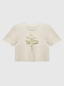 JESUS Abstract Crop Top