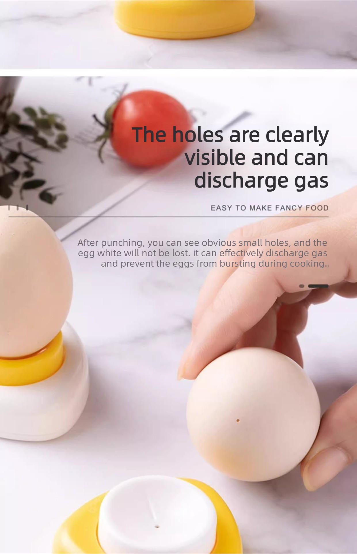 Kitchen Egg Hole Puncher Anti-burst Design for Boiled & Steamed Eggs Multifunctional Household Tool Compact Practical Easy to Use Kitchen Egg Hole Puncher Anti-burst Design for Boiled & Steamed Eggs Multifunctional Household Tool Compact Practical Easy to Use
