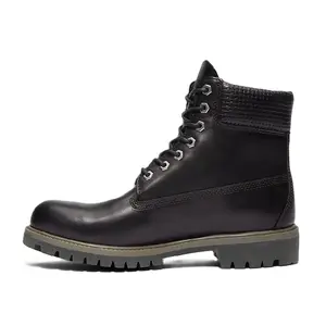 Men's Timberland Premium 6 In Lace Black F Grain W DK B (TB0A2P6W A3L)