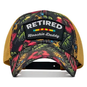 Retired Hoochie Daddy Veteran Patch Ripstop Tactical Mesh Snapback Hat