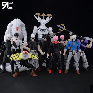 9L3D Printed Anime Jujutsu Kaisen Sukuna Yuji Yuta Satoru Gojo Lucky Dummy 13 Movable Shapeshift Action Figures Mannequin Toys