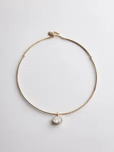 Lexi Crystal Collar Necklace - Gold