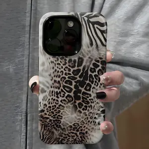 Animal Print Cheetah Zebra Tiger Phone Case , Shockproof Rugged Cover Dual Layer Soft TPU Hard Bumper Shell for iPhone X 11 12 13 14 15 16 17 Plus/Air/Pro Max/Pro,Samsung S25,S24,S23,S22,Ultra Plus FE