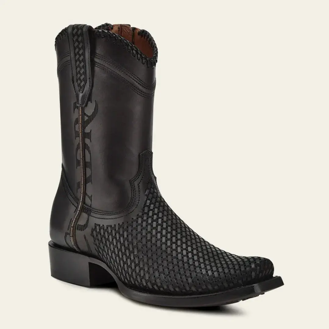 Mens Cuadra Casual Oxford Black Boot