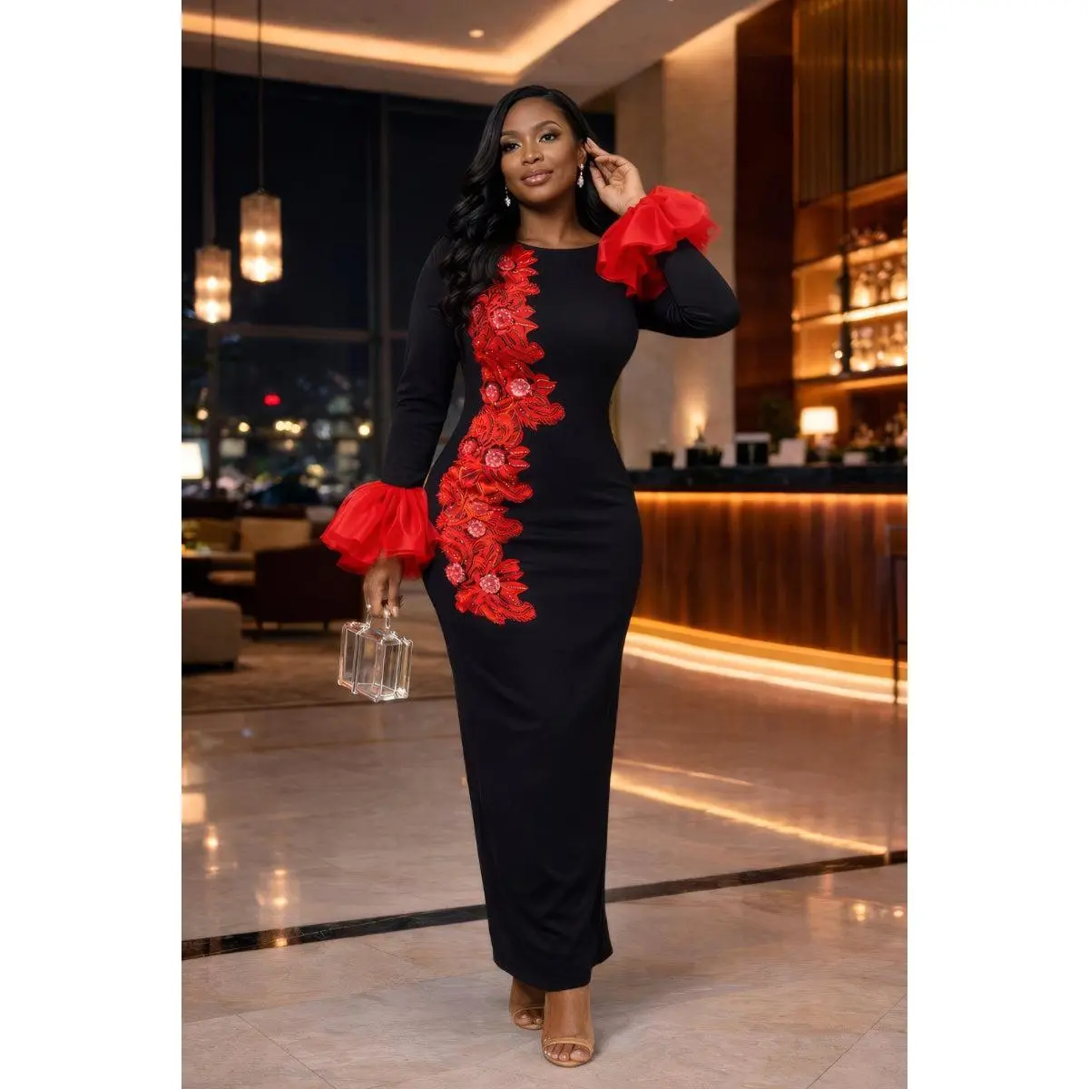Joyce Dress |Red