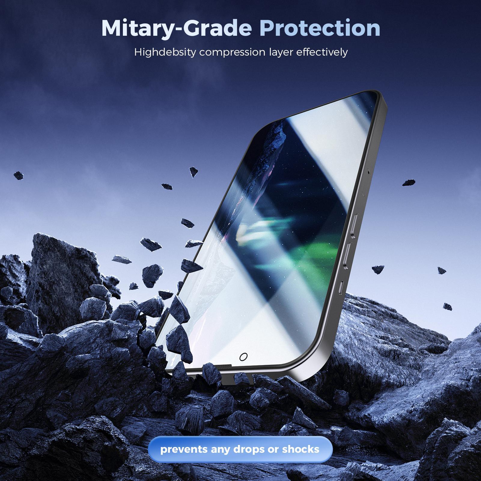 VANOTOM Privacy Screen Protector Tempered Glass for iPhone 17/16/15/14/13/12 - 2 Counts/Set Phone Accessories