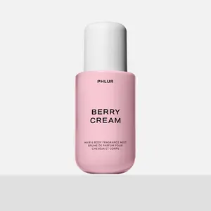 PHLUR Berry Cream Body Mist - Full Size Hair & Body Fragrance Mist with Strawberry, Sweet Cream, Hibiscus Flower & Apple Leaves (8 fl oz)