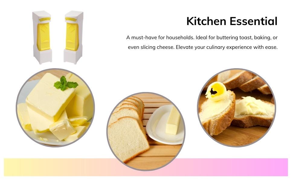 [DEALSFORYOU] Stick Butter Cutter Slicer Butter Slicer Dispenser Toast Shredder Chocolate Kitchen Tools To Keep Butter Stick Fresh